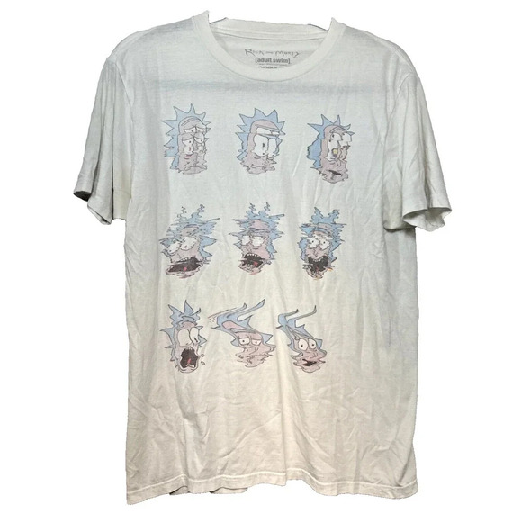 Adult Swim Cartoon Network Rick and Morty Men Sz M Graphic T Shirt Short Sleeve​ - Picture 1 of 8